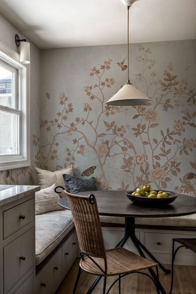 Neutral Chinoiserie Wallpaper